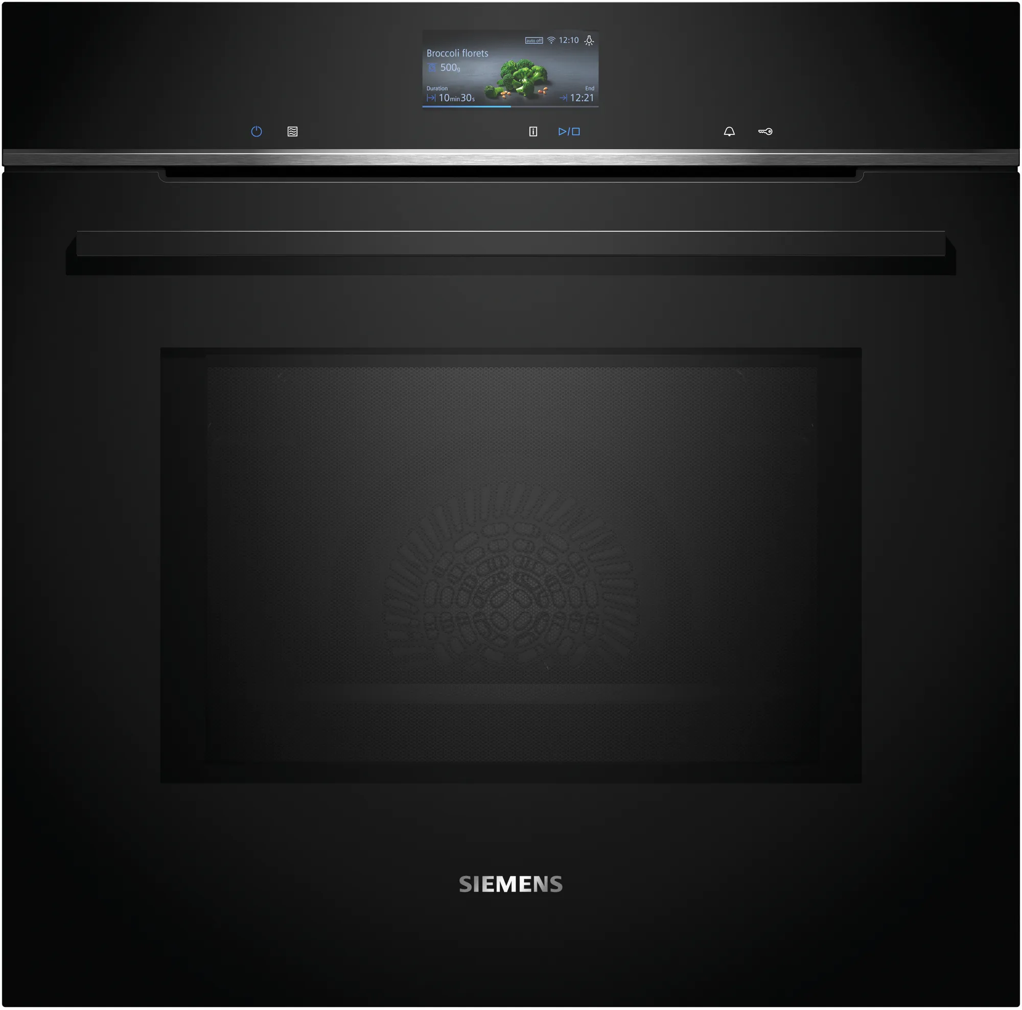 Siemens HM776GKB1 iQ700 Einbau-Backofen mit Mikrowellenfunktion, 60 x 60 cm, schwarz