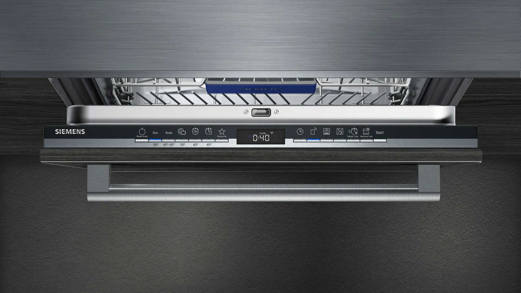 Top-Control control panel of the Siemens iQ300 dishwasher SN63EX14VE