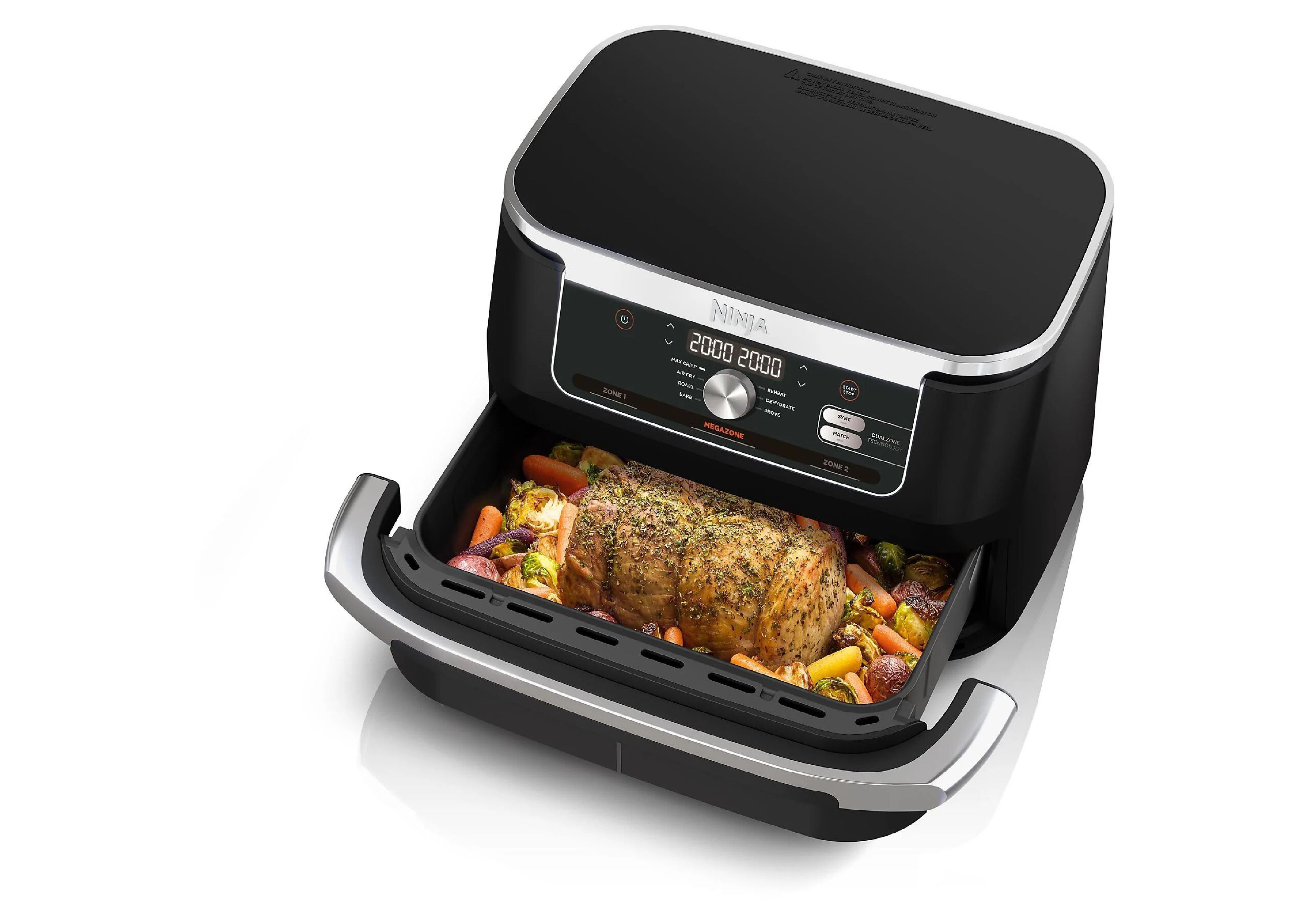 Open FlexDrawer used as a single large MegaZone containing a whole roast