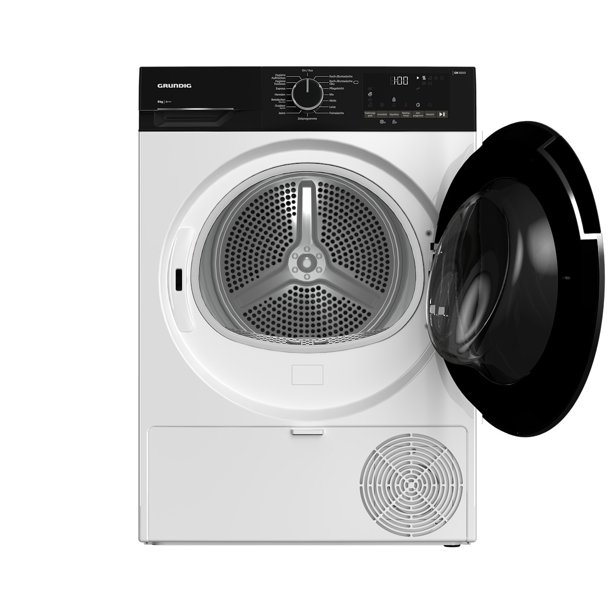 Open door showing the GentleWave drum of the dryer