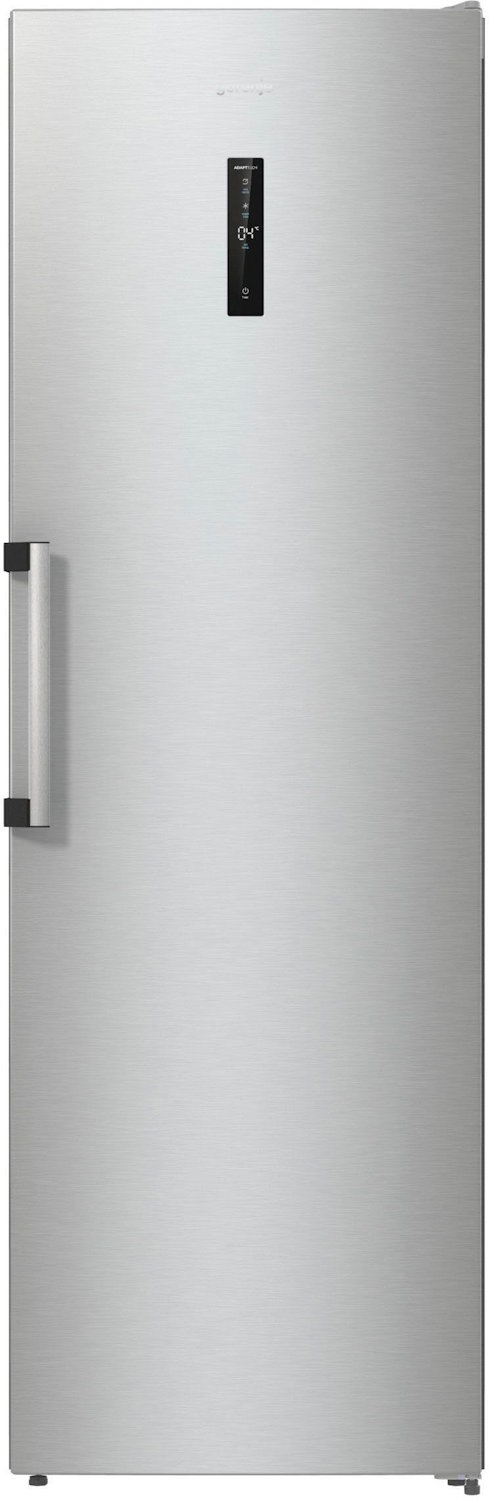 Detailed view of the sleek door handle on the Gorenje Advanced Line refrigerator.