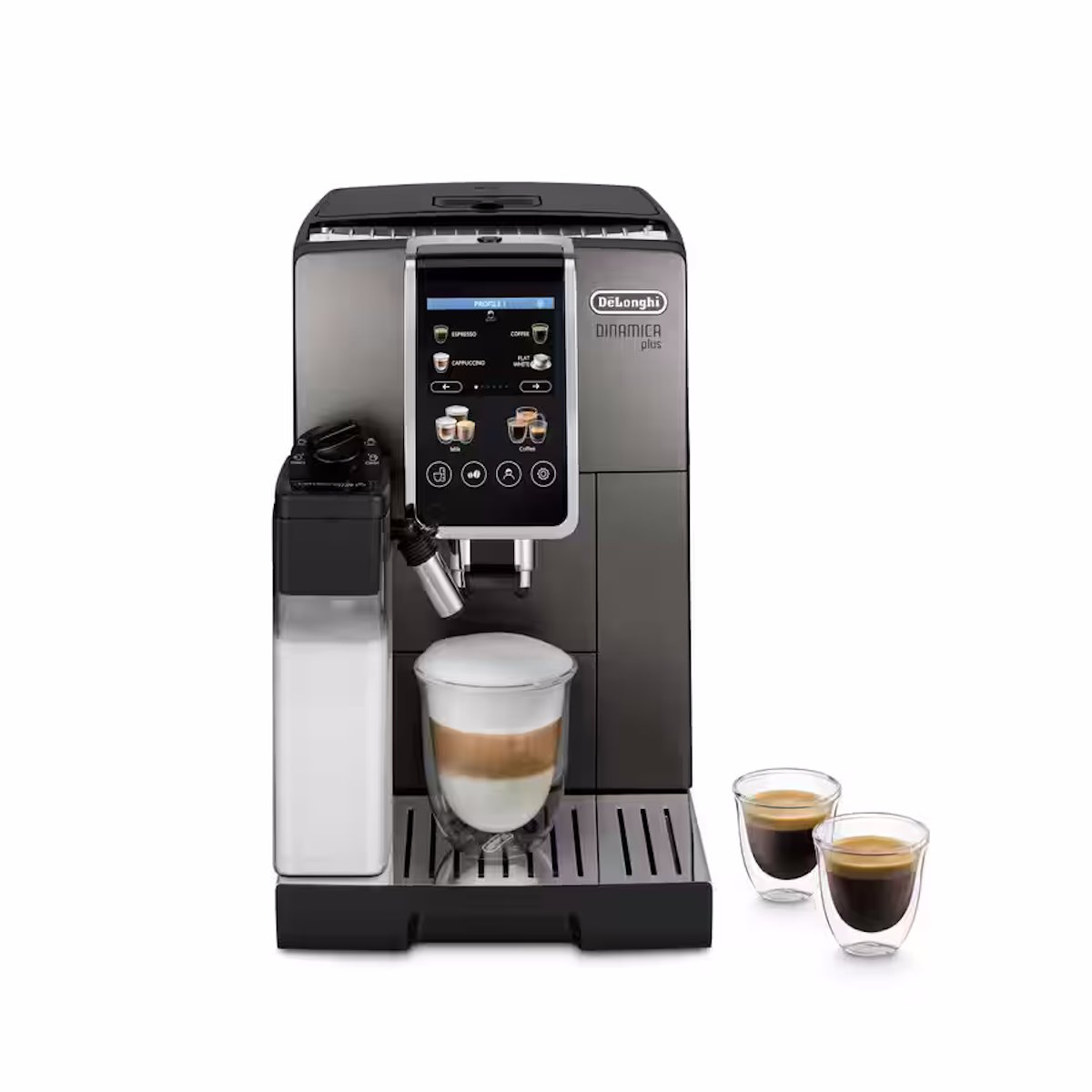 Fully automatic coffee machine for latte lovers: De'Longhi ECAM 380.95 TB with LatteCrema system