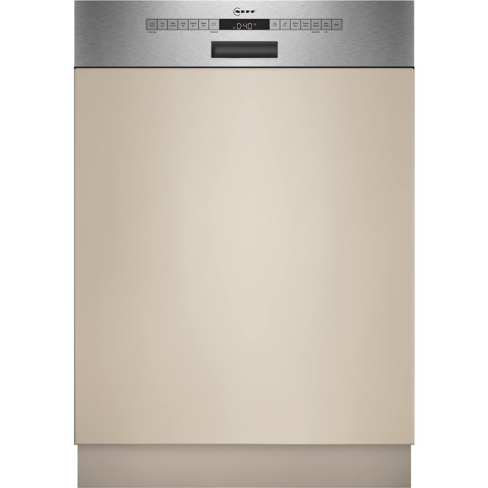 Seamlessly integrated Neff S245ECS15E with fitted kitchen front Neff S245ECS15E fully integrated dishwasher with fitted kitchen front