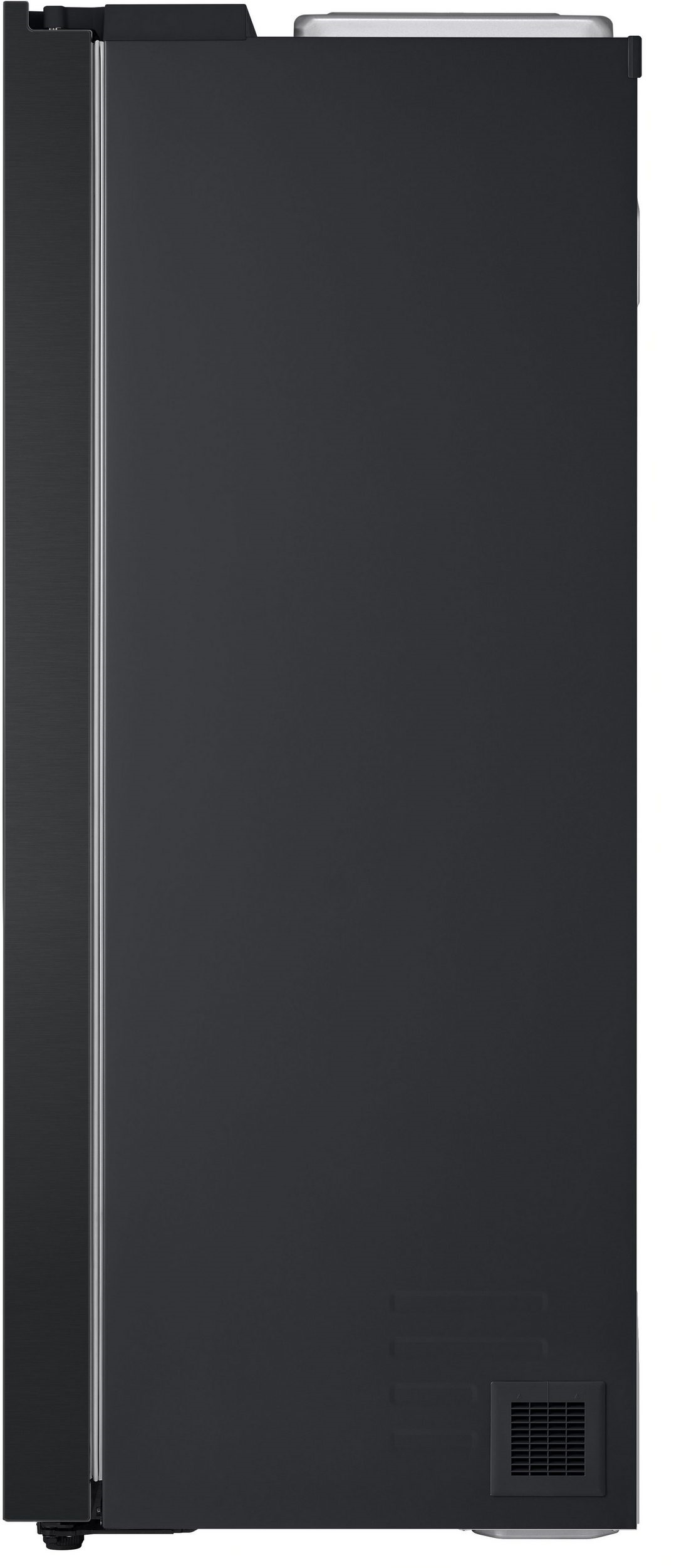 LG GSLC41EPPE side-by-side refrigerator – side view with smooth surface