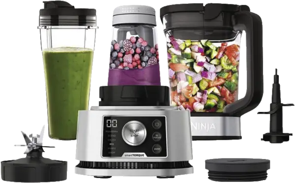 Ninja Foodi CB350EU 3-in-1 Power Nutri Blender with Smart Torque & Auto-iQ 1200 W Silver