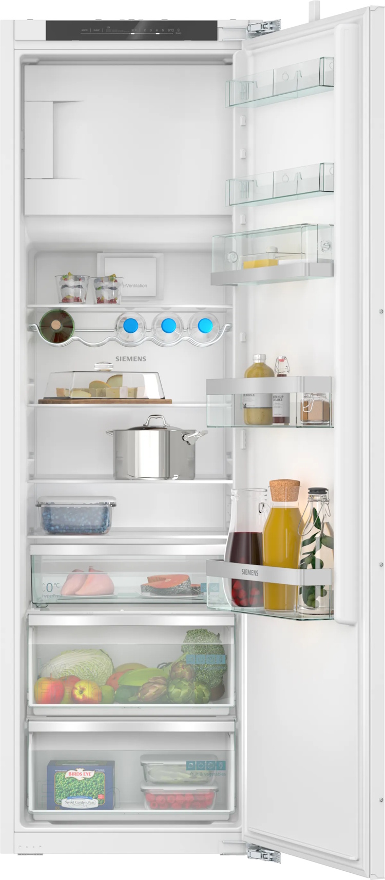 Siemens KI82LADD0 iQ500 built-in fridge-freezer, front view