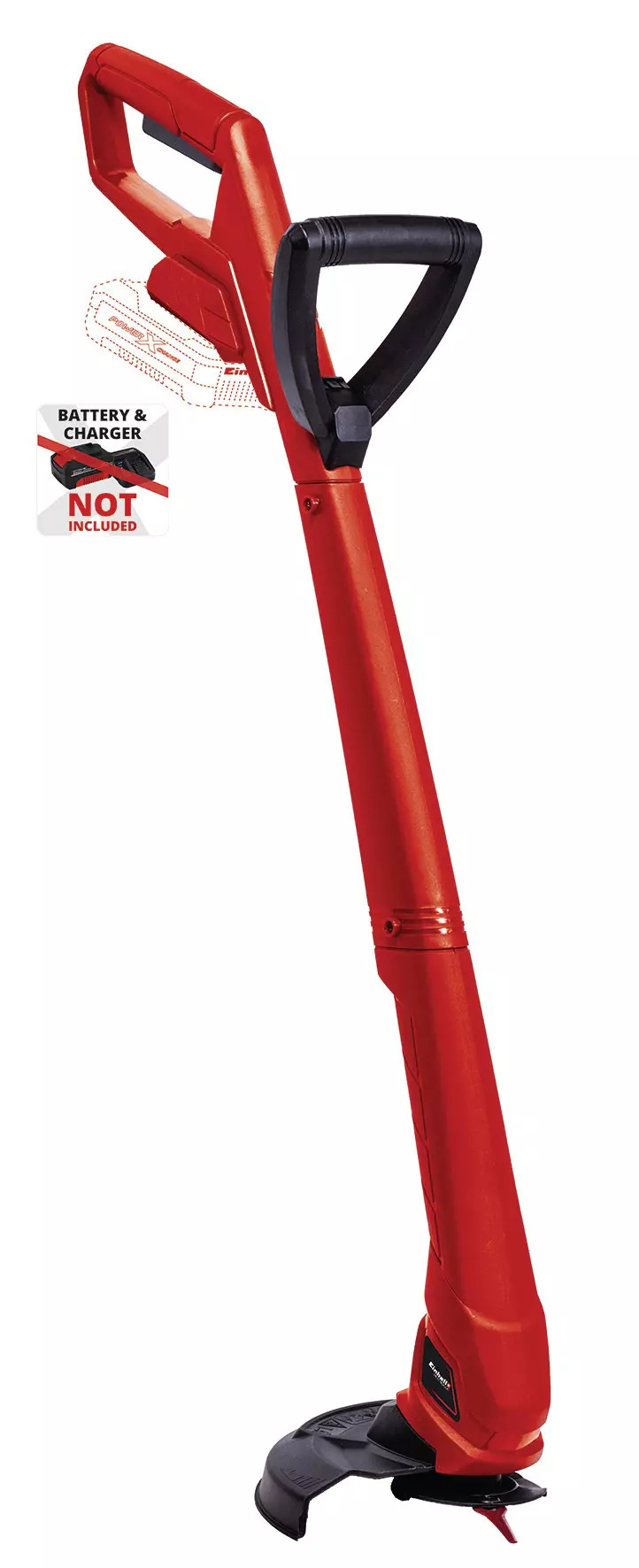 Einhell GC-CT 18/24 Li P-Solo grass trimmer – full device view Einhell cordless grass trimmer GC-CT 18/24 Li P-Solo, full side view showing shaft and cutting head
