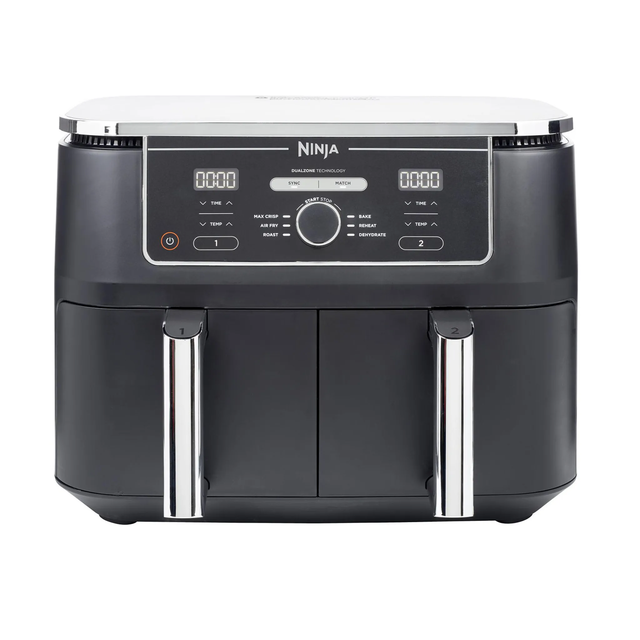 Ninja Foodi MAX Dual Zone: 2-in-1 Heißluftfritteuse, Braten, Backen & mehr | AF400EU