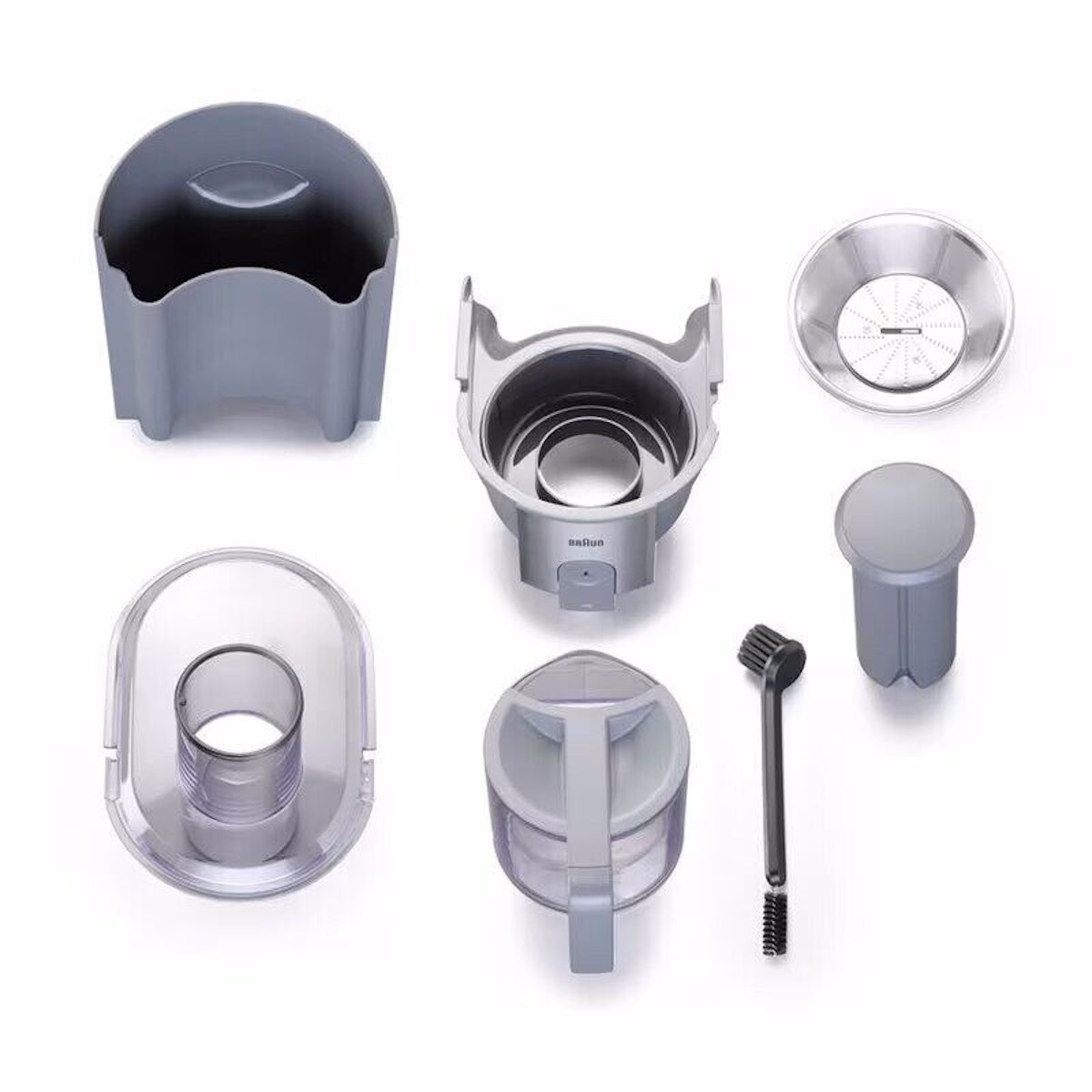 Braun J700 juicer with full accessories (jug, lid, parts)