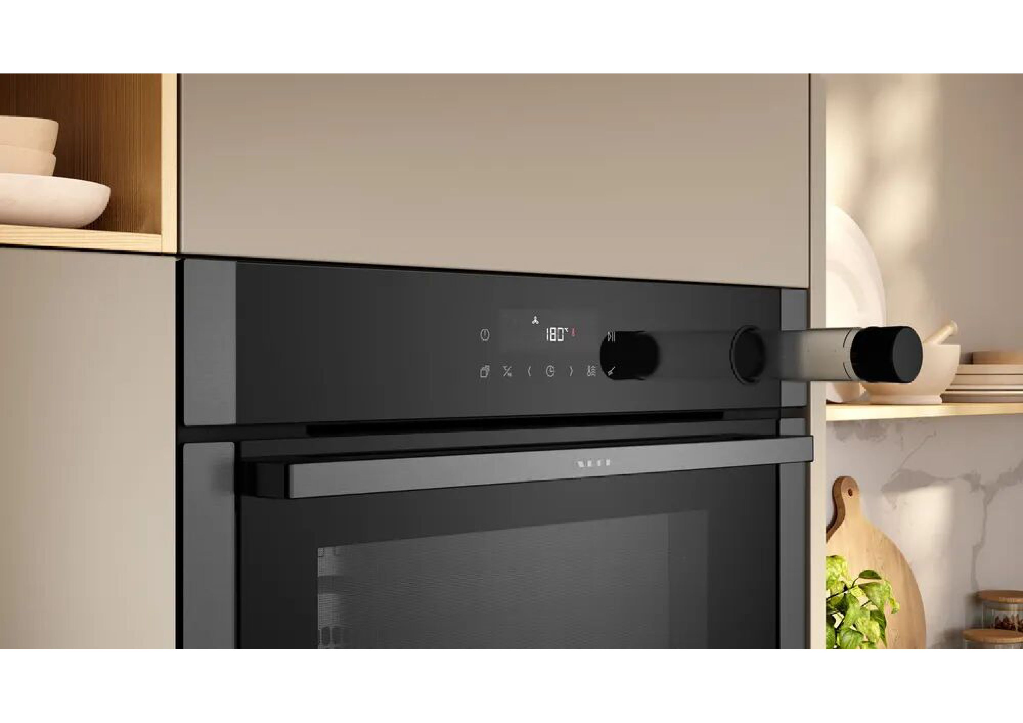 Neff oven handle mechanism detail view