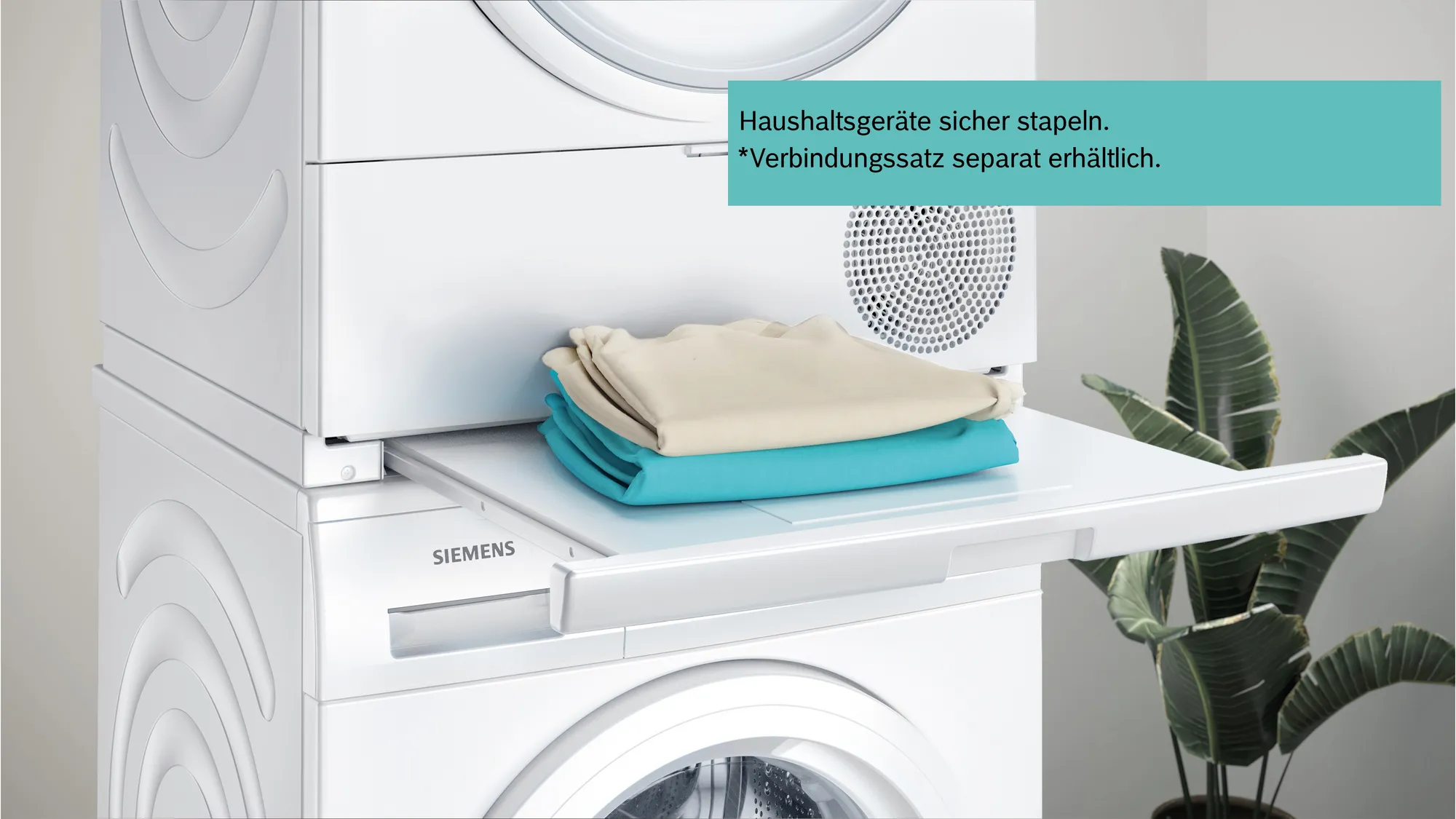 Siemens WT45N2H3: Mit speedPack & autoDry. Trocknet Outdoor-Bekleidung schonend. 8 kg Fassungsvermögen. Weiß.